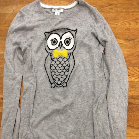 Gray Owl Sweater - Old Navy extra small XS - Picture 4 of 7